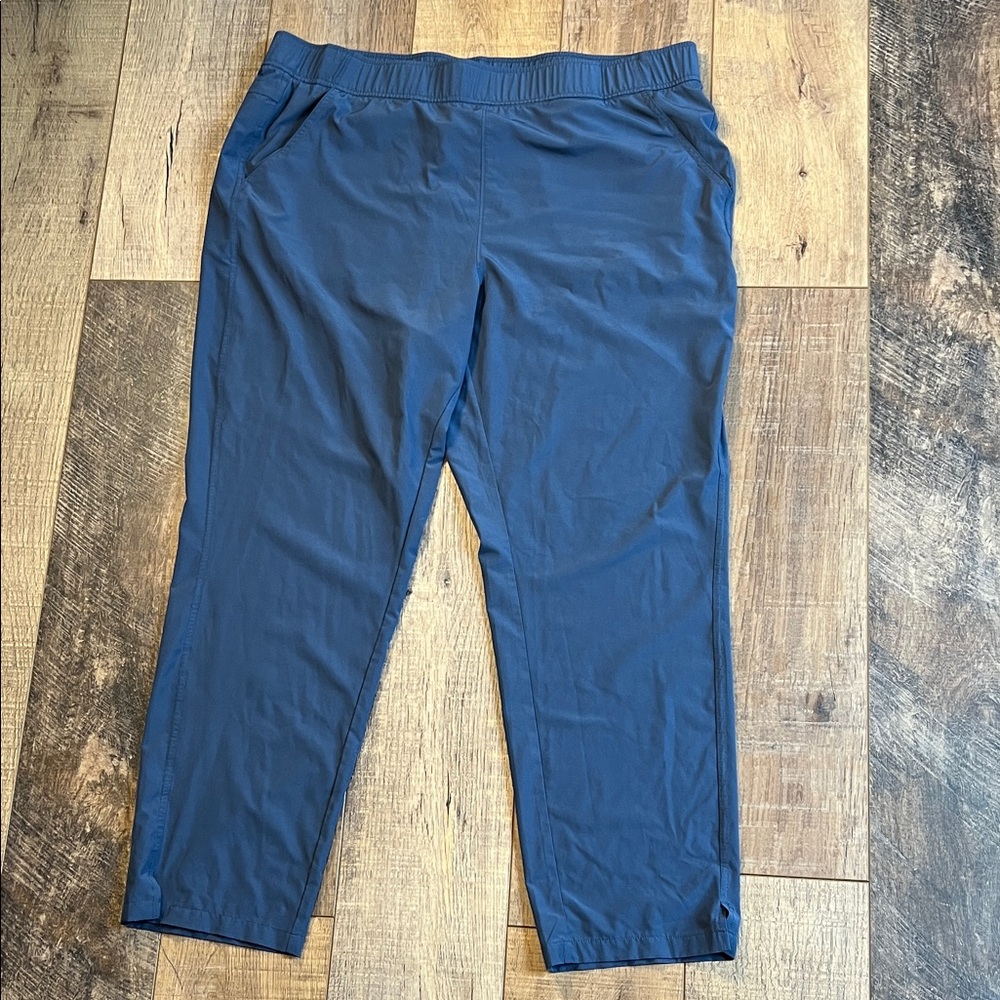 Eddie Bauer Blue Lightweight Pull On Elastic Waist Pants Size XL